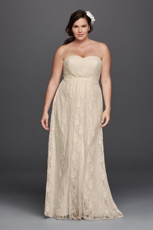 Lace Overlay Wedding Dress
